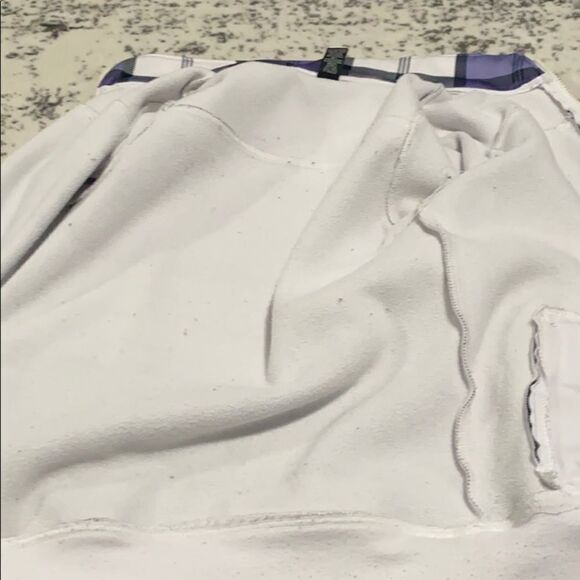 Empyre light jacket zip up sweatshirt plaid purple size M - Picture 9 of 16